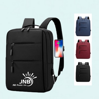 Laptop Backpack with USB Charging Port