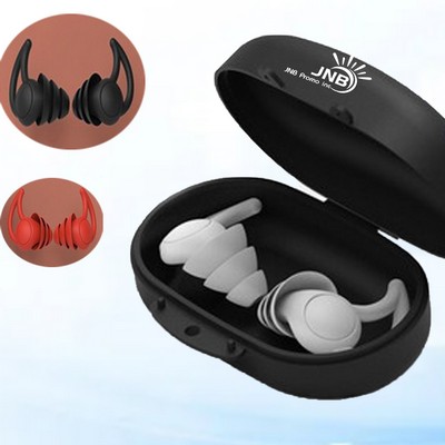 Silicone Earplugs with Compact Case