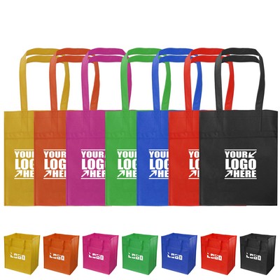 Non Woven Tote Bag With Bottom Plastic Insert MOQ 100pcs