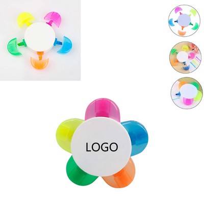 Colorful Flower Shape Highlighters