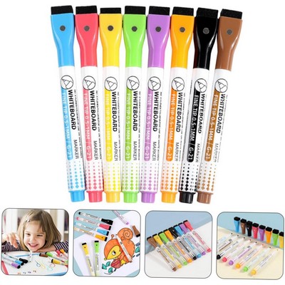 Custom Magnetic Whiteboard Pen Writing Supply Small Dry Erase Markers with Eraser