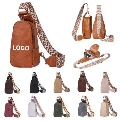 PU Leather Crossbody Sling Bag