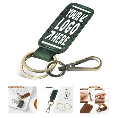 Genuine Leather Universal Car Keychain