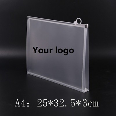 Clear Zip Plastic Envelopes A4 Zipper Document Folder Letter File Folders Expanding Envelope