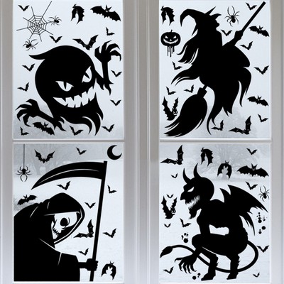 Halloween Giant Ghost Monster Window Clings