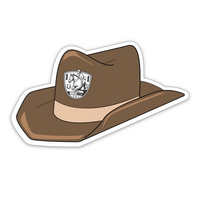 Cowboy Hat Shaped NoteKeeper™ Magnet 35 Mil