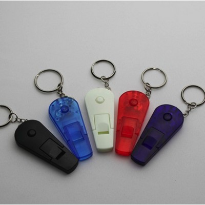 Whistle Key Chain with Light