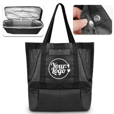 Insulated Mesh Cooler Tote Bag