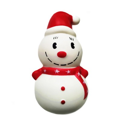 Slow-Rebound Smiling Snowman Stress Relief Toy