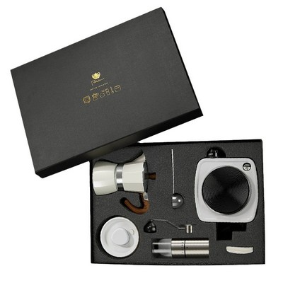 6-Piece Premium Moka Pot Coffee Gift Set