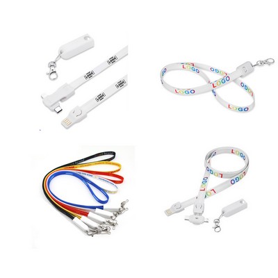 3-in-1 Multi-Device Charging Cable with Lanyard