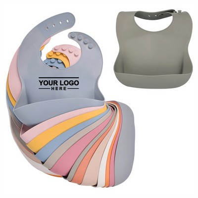 Leak-Proof Silicone Bib with Waterproof Design for Easy Clean