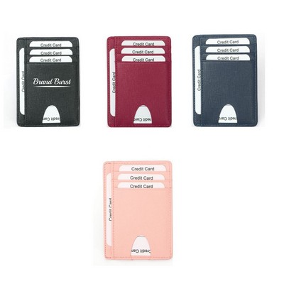 Small RFID Blocking Leather Card Holder