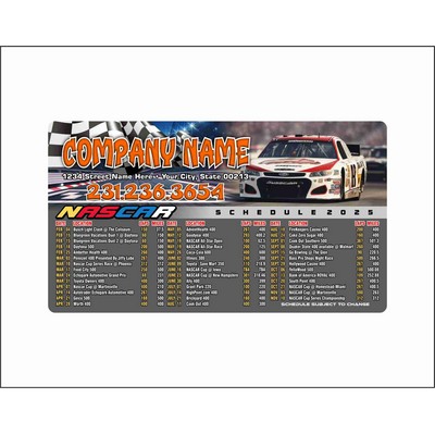 3.5 X 5.5 Nascar Schedule Magnet