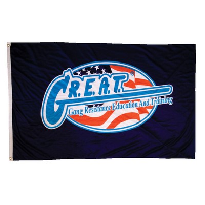 Large Full Color Flag (Domestically Decorated) 24" x 36"