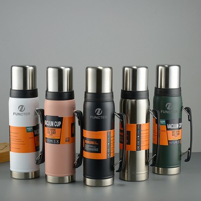 40 Oz/1200ml Water Bottle Vacuum Insulated Stainless Steel Bottle Thermal Bottle With Handle