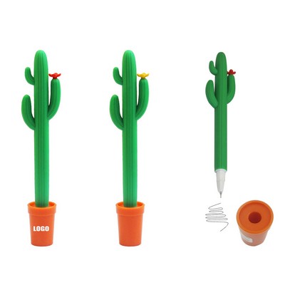 Cactus Shaped Pen w/Base