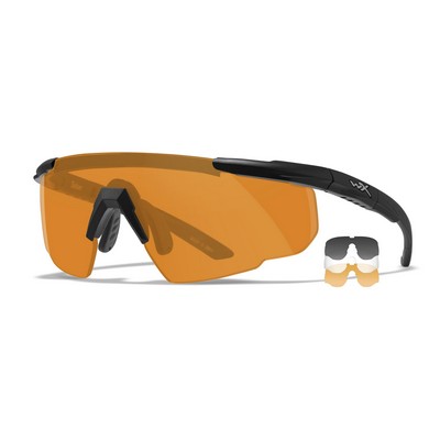 Wiley X® Saber Advanced Black Sunglasses Kit w/3 Lenses