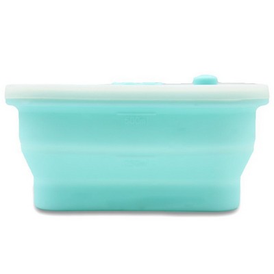 Foodgrade Silicone Foldable Lunch Box