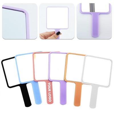 Handheld Square Makeup Mirror