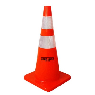 27.6-Inch Traffic Safety Cones for Road and Workplace Use