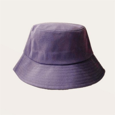 Washed Cotton Single-Sided Bucket Hat