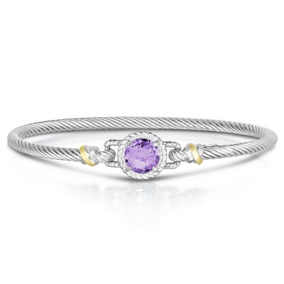 Jilco Inc Amethyst Bangle Bracelet