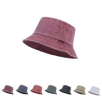 Stock Washed Cotton Bucket Hat