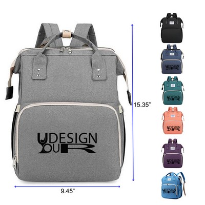 Travel Large Capacity Lightweight Expandable Baby Diaper Bag Backpack