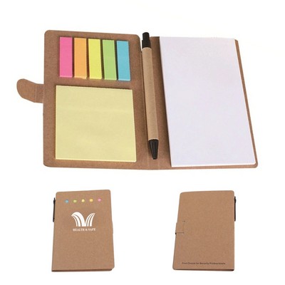 Notepad With Sticky Notes And Pen