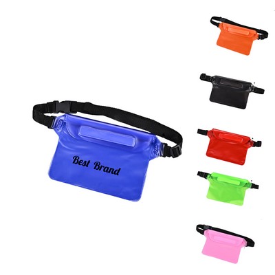 Pvc Waterproof Waist Bag With Adjustable Strap