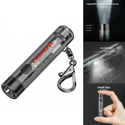 Led Rechargeable Super Bright Flashlight Keychain