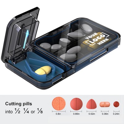 2-In-1 Portable Pill Cutter And Storage Box