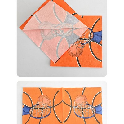 Basketball Double Layers Napkins/Part Napkins