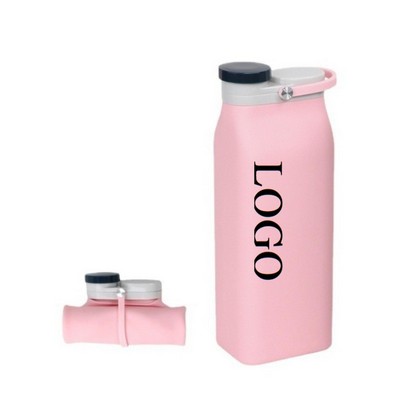 20 Oz Portable Platinum Silicone Water Bottle