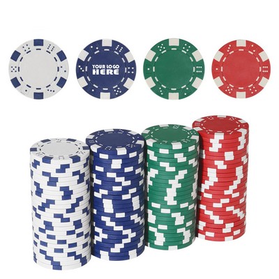 Dice Style Poker Chip