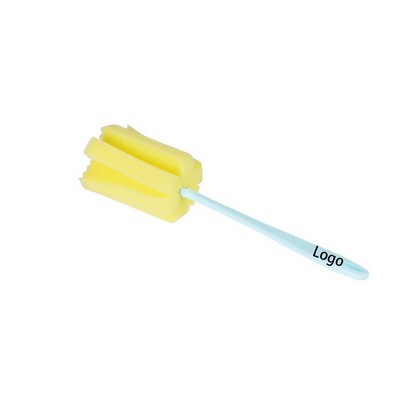 Long-Handled Sponge Bottle Cleaning Brush