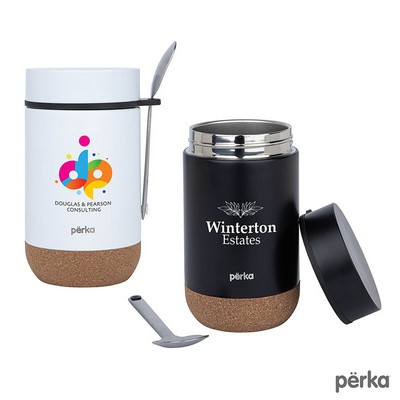 Perka Charlton 14 oz. Double Wall, Stainless Steel Tumbler / Food Jar