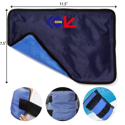 Reusable Gel Ice Pack with Straps Cold Compress Pack for Injuries Flexible Medical Ice Wrap