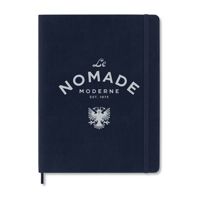 Moleskine® Soft Cover Ruled X-Large Notebook - Sapphire Blue