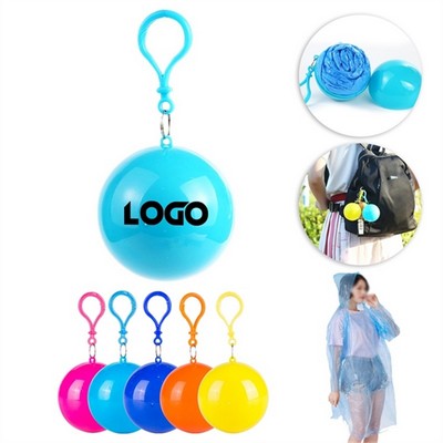 Raincoat Ball Keychain