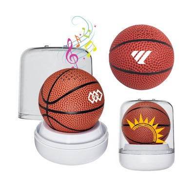 SonicWave Basketball Bluetooth Speaker with Wireless Stereo & Multi-Mode Connectivity