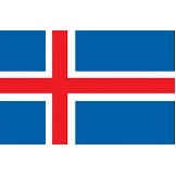 4'x6' Iceland U.N. Nylon Outdoor Flag - Style B