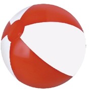 6" Inflatable Beach Ball (Red/White)