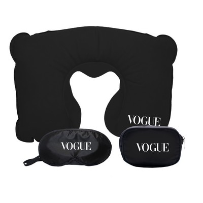 Comfort Sleep Set, Neck Pillow and Eye Mask Set