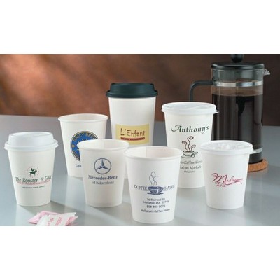 8 Oz. White Hot Paper Cup (Ink Imprinted)