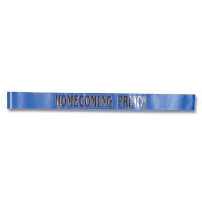 3"x 72" Stock "Homecoming Prince" Sash