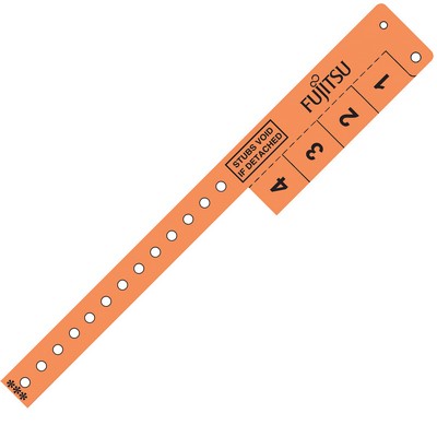 Multi-Tab Vinyl Wristband with 4 Tabs