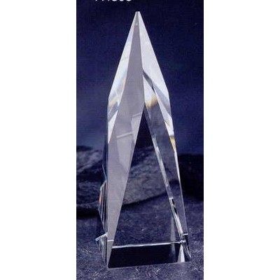 Crystal Steeple Award (8"x2 3/4")