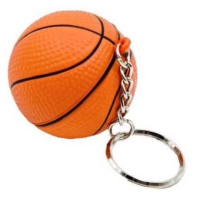 Basketball Key Chain Stress Reliever Squeeze Toy